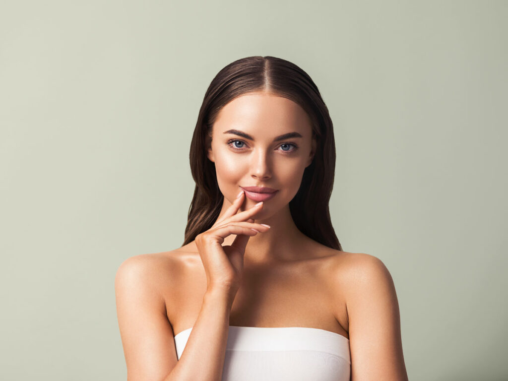model girl with fresh clean healthy skin beautiful 2023 11 27 05 35 56 utc